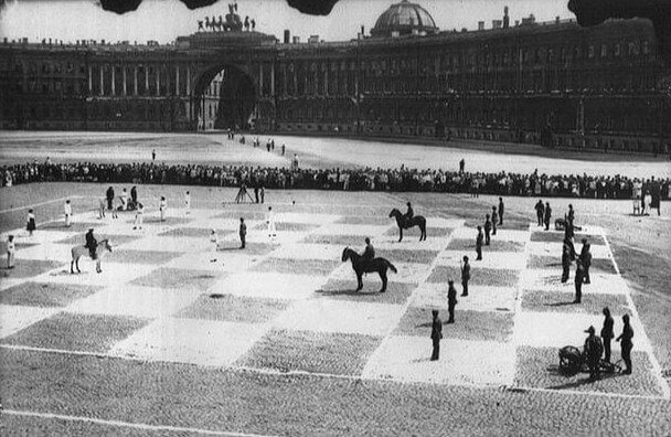 A Human Chess Match In The Soviet Union