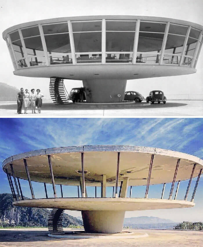 Abandoned Restaurant In Petrópolis, Brazil - 1960's And 2013