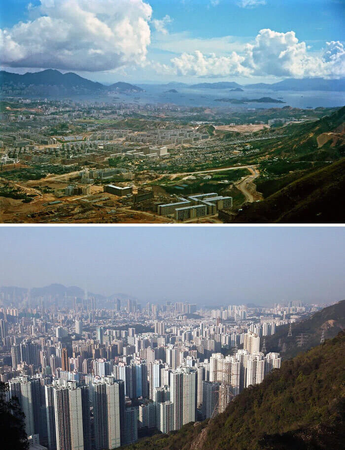 Hong Kong’s Kowloon Peninsula - 1964 And 2016