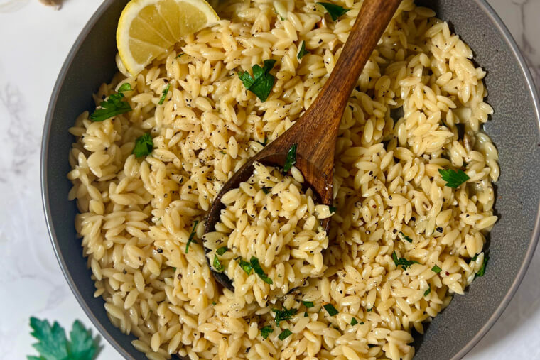 Creamy Lemon Orzo