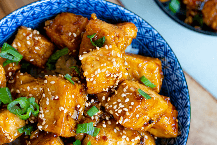 Sheet Pan Honey Garlic Tofu