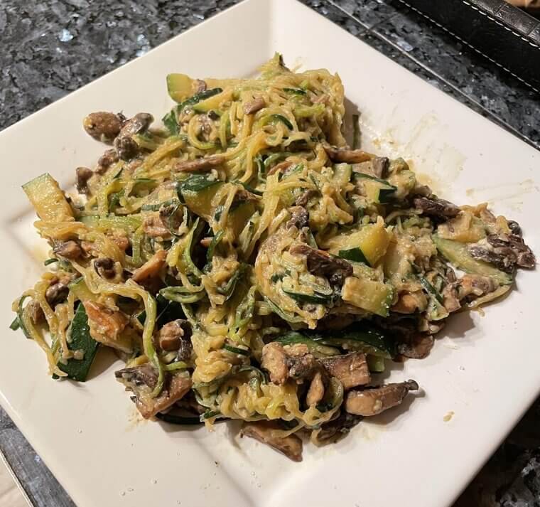 Zucchini Noodle Alfredo