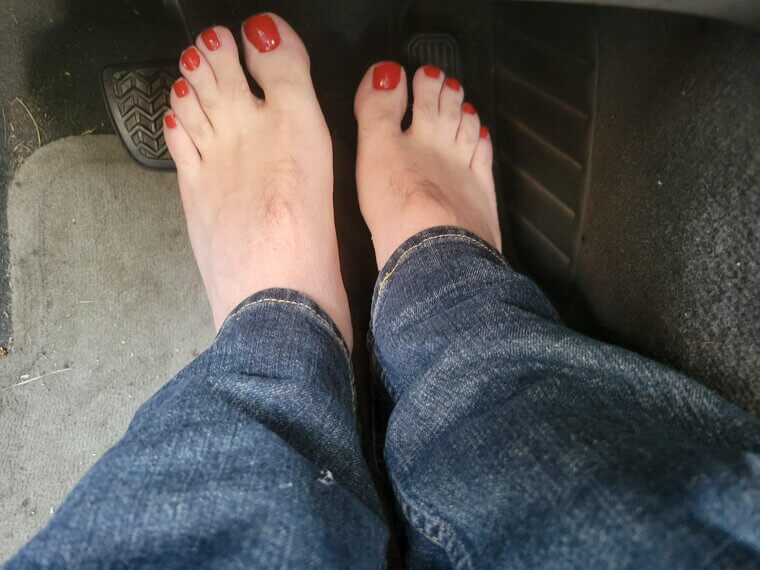 Driving Barefoot or in Slippers