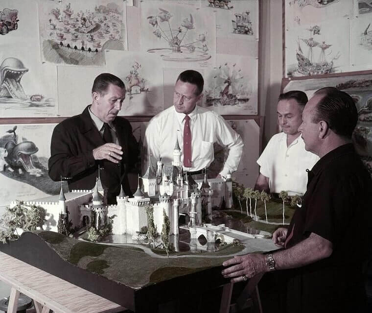 Walt Disney in the Early Stages of Planning Disneyland