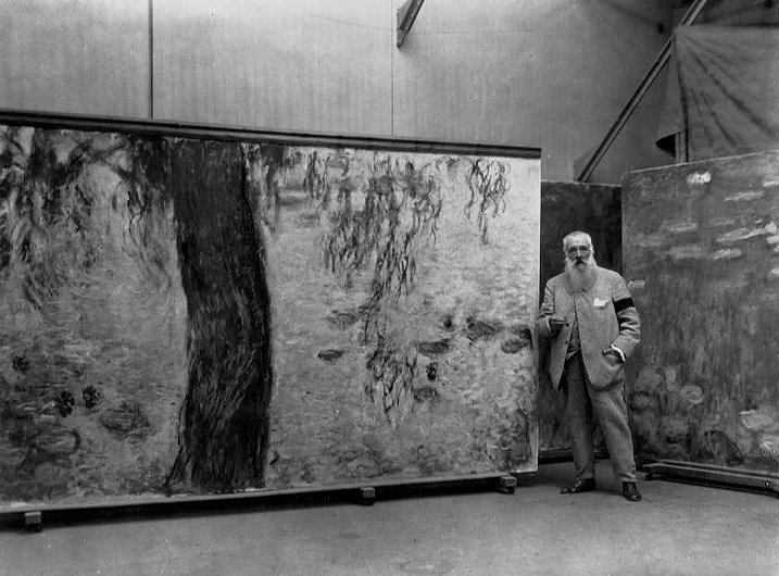 Monet Standing in Front of His Masterpieces