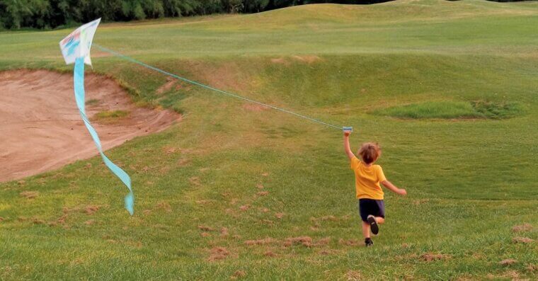 Decorating Homemade Kites and Flying Them