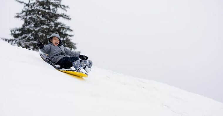 Sledding Marathons in Winter