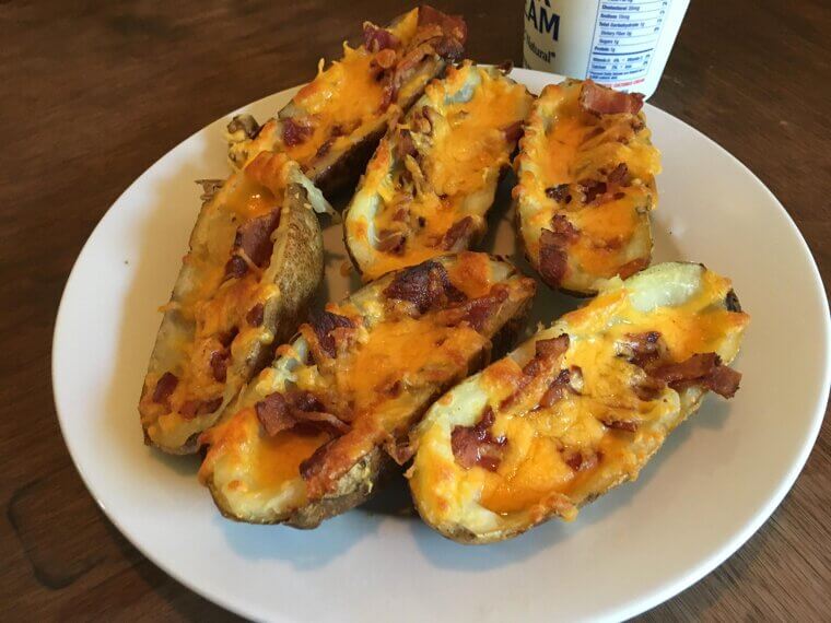 French Fries and Loaded Potato Skins