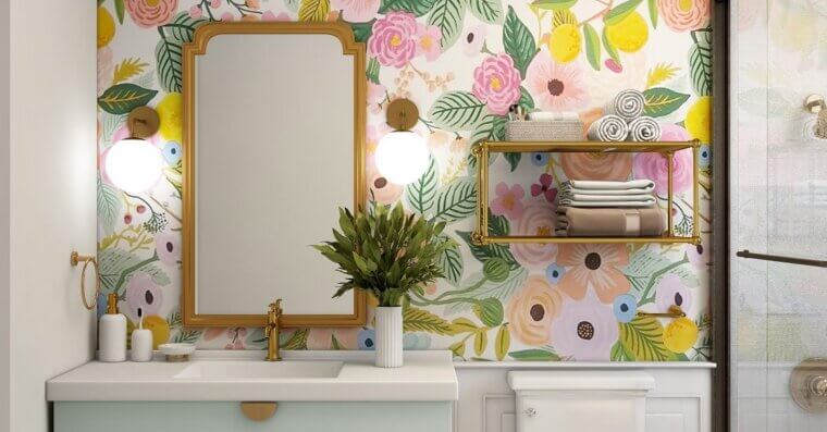 Wallpaper in Bathrooms