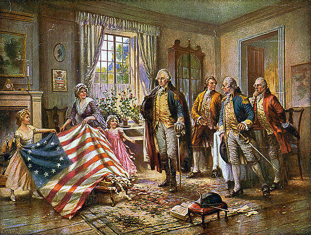 Betsy Ross And The American Flag