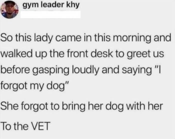 Have You Forgotten Something?