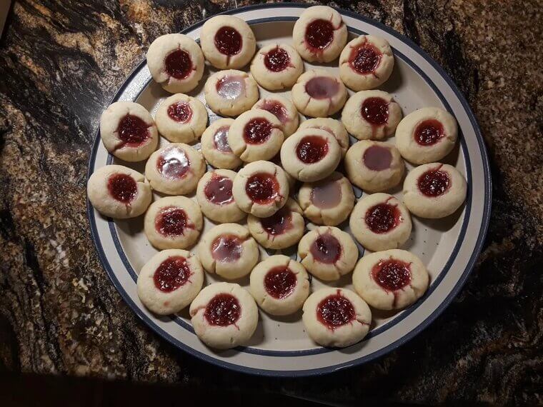 Thumbprint Jam Cookies