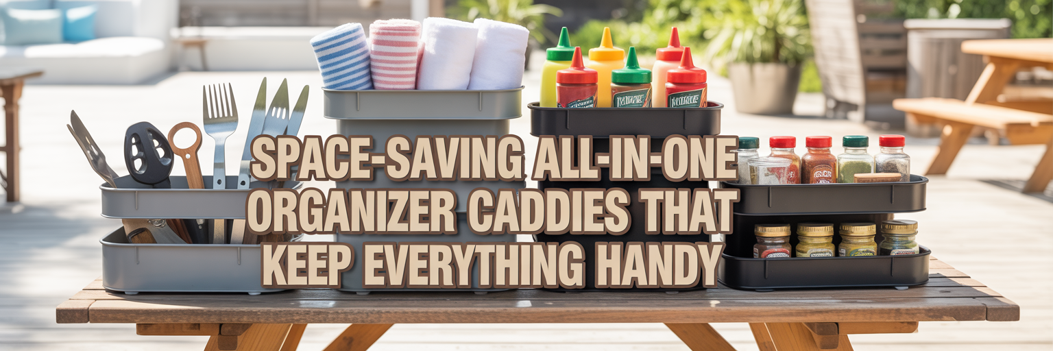 One Caddy That Holds Tools, Towels, and Sauces