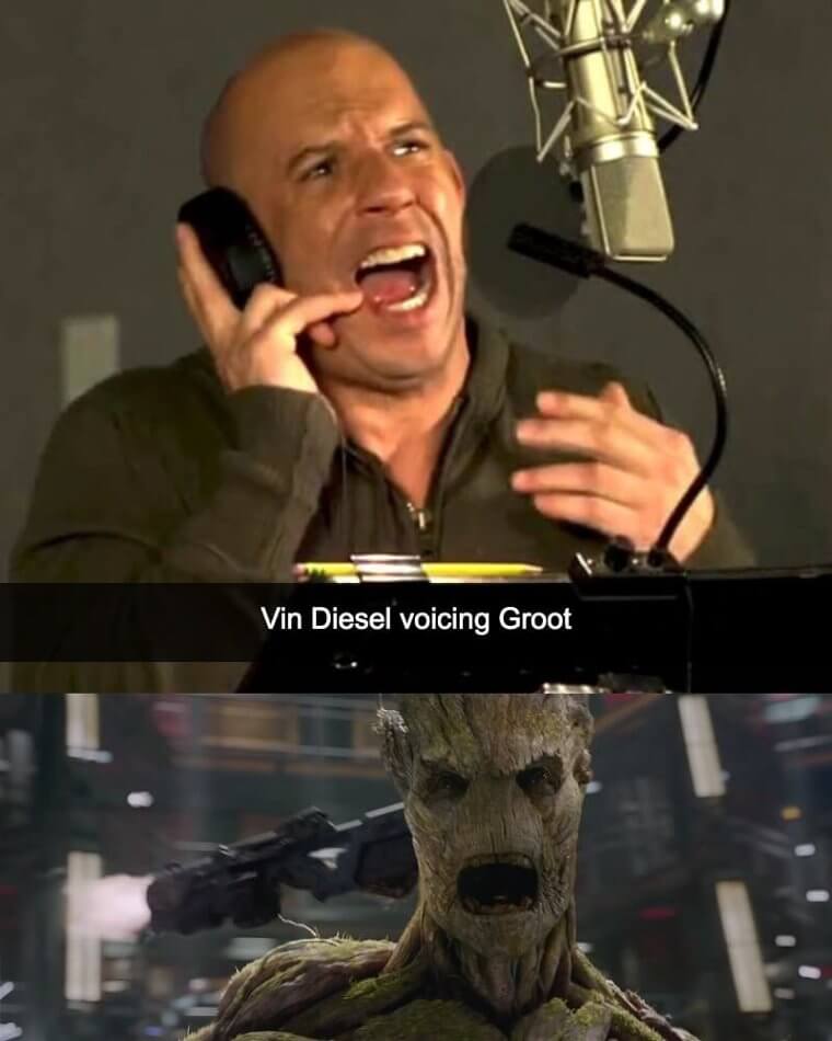 Vin In The Booth (Guardians of the Galaxy)