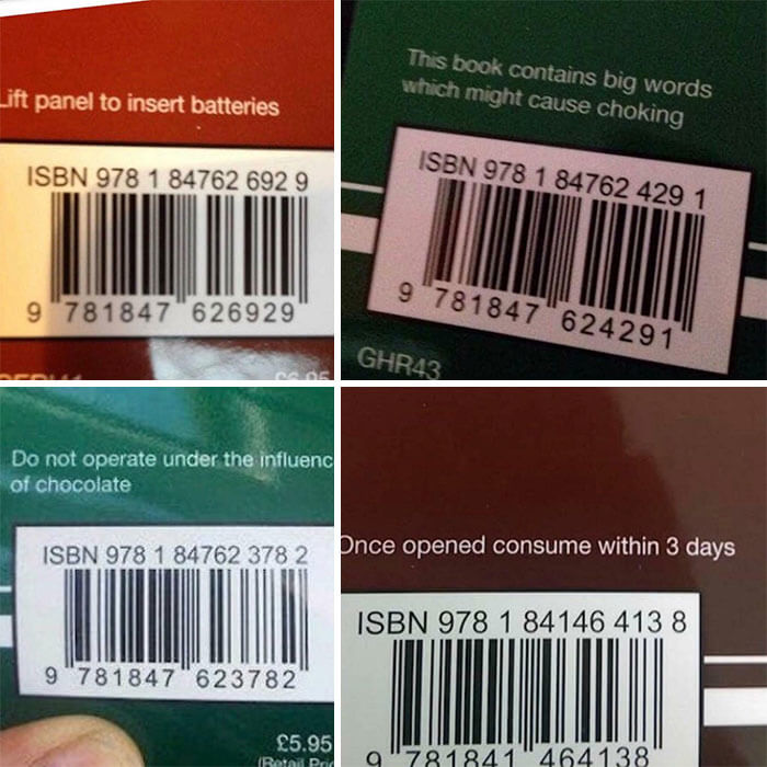 イギリスの学校のリビジョンブックには、裏にちょっとしたジョークが書かれています。