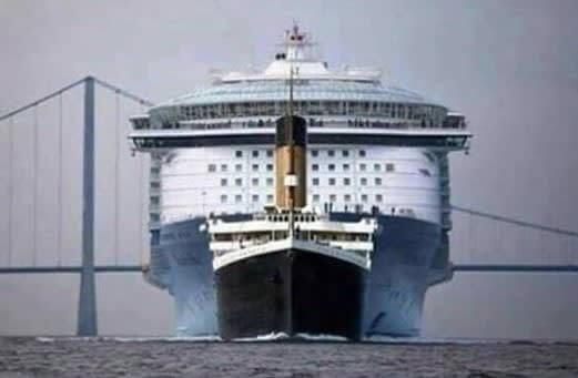 Titanic Vs. A Modern-Day Cruise Ship