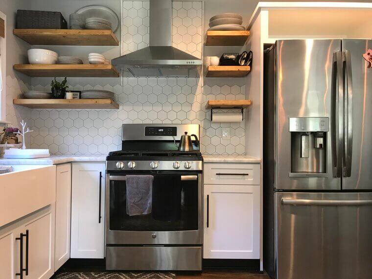 Installing Open Shelving in the Kitchen