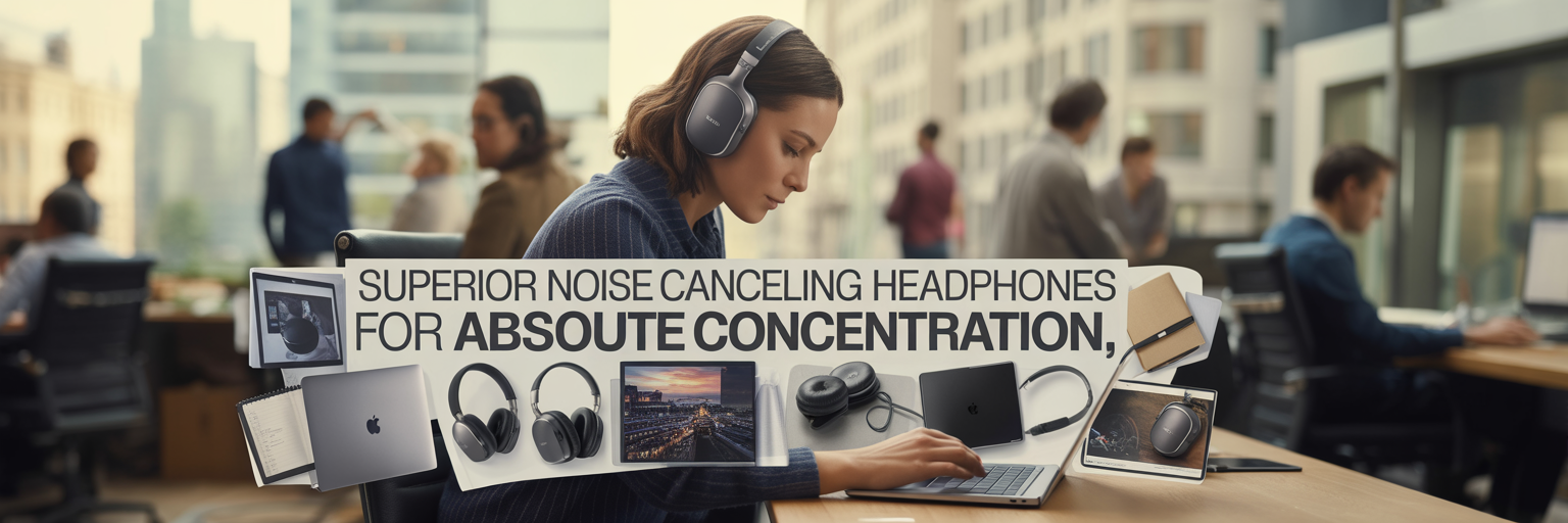 Superior Noise Canceling Headphones for Absolute Concentration
