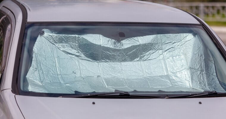 Use a Windshield Sunshade