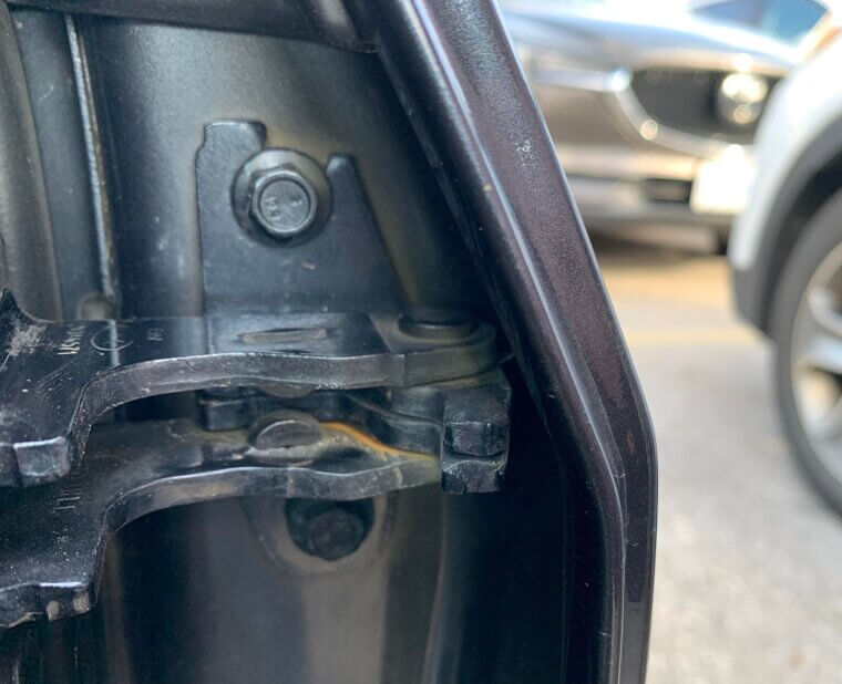 Lubricate the Door Hinges