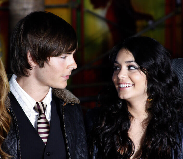 Zac Efron and Vanessa Hudgens - Fell in Love on the Set of "High School Musical"