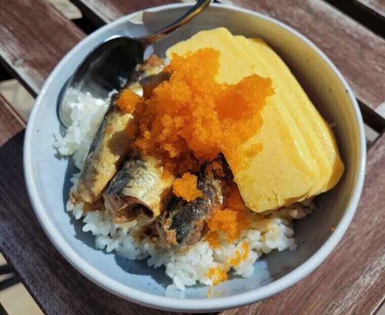 Canned Sardines on Rice