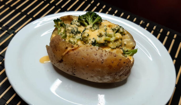 Broccoli and Cheese Baked Potatoes