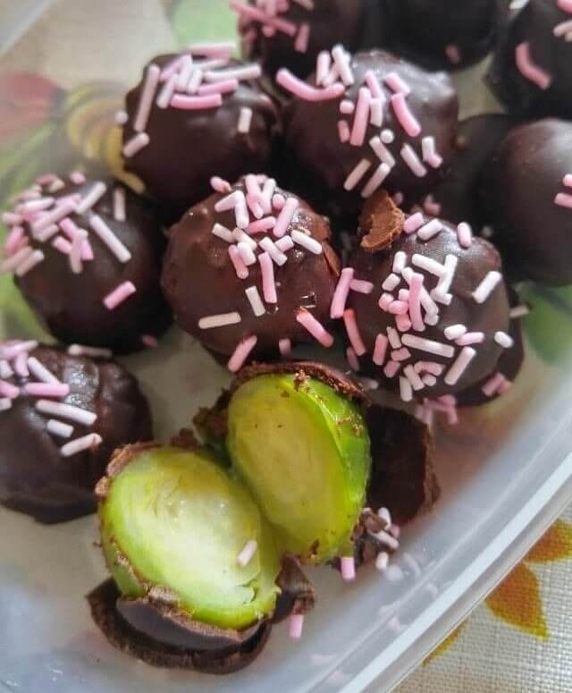Chocolate Covered Brussel Sprouts