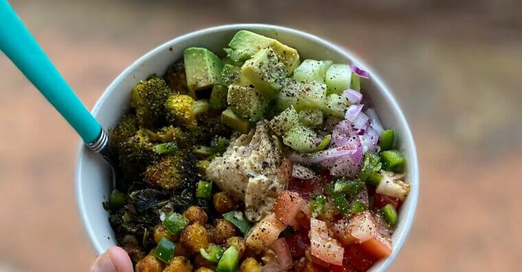 Lentils and Roasted Veggie Bowl