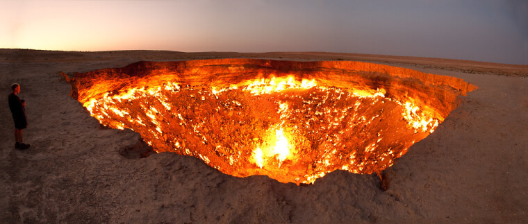 A Porta Do Inferno No Turcomenistão