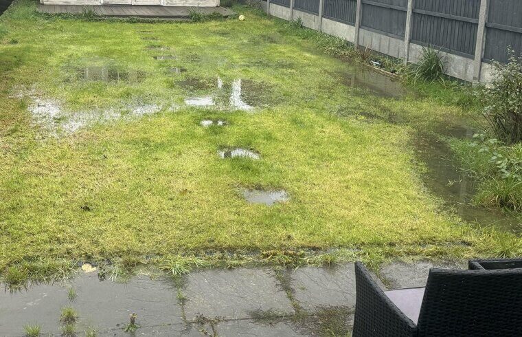 Poor Landscaping Drainage