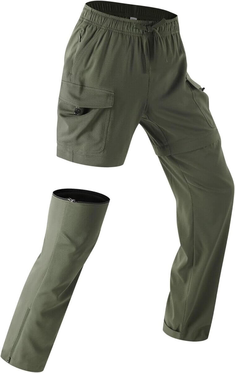 Baleaf Hiking Pants - Versatile, Quick-Dry, Zip-Off Design with UPF 50+ Protection 