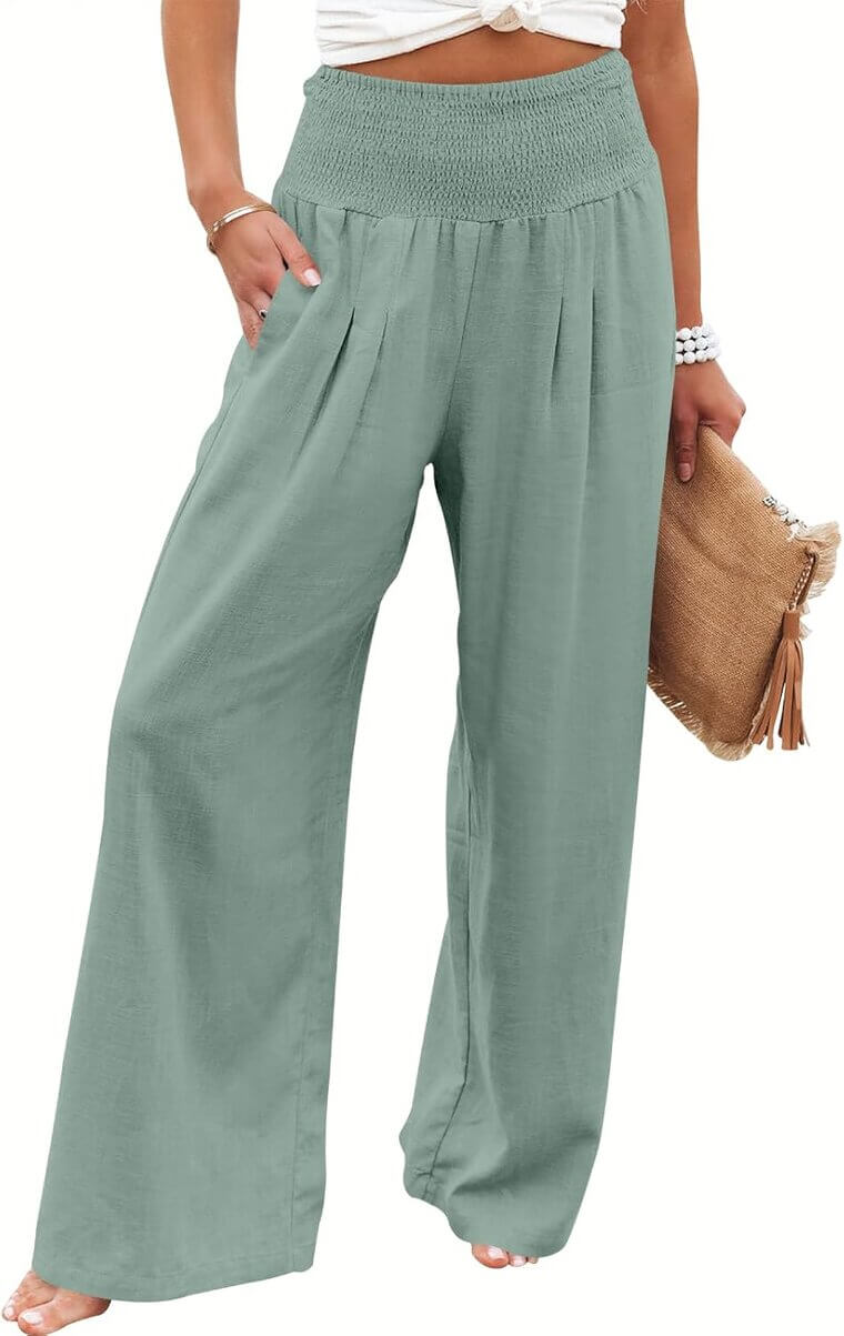 ANRABESS Linen Palazzo Pants - Perfect for Summer Style - Now 17% Off!