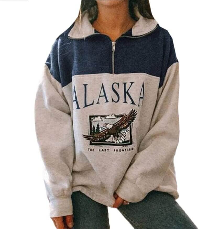 YANOOLH Alaska Hoodie - Vintage Style, Loose Fit, Perfect for Any Casual Occasion 
