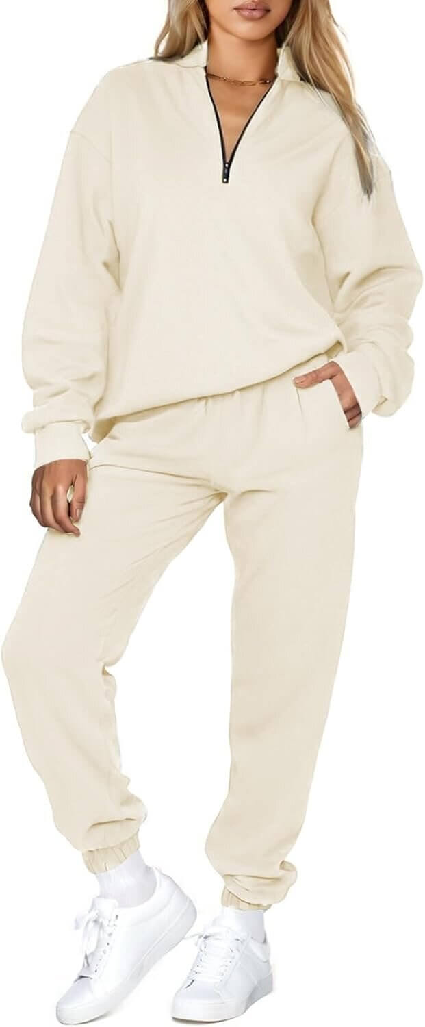 Aleumdr Sweatsuit Set - Cozy Style with Pockets - 49% Off!