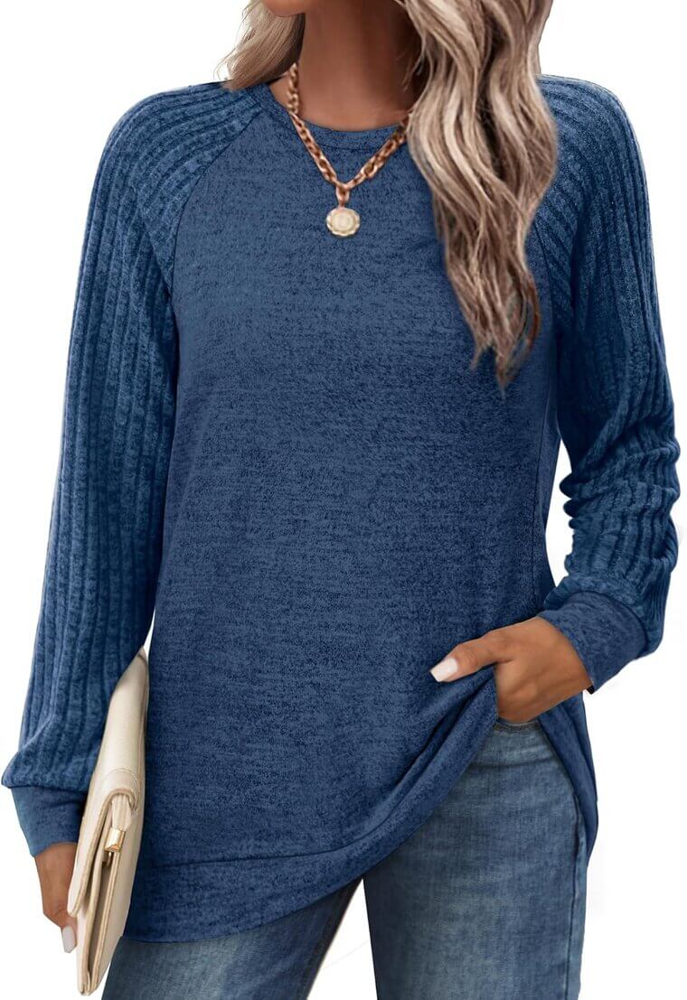Saloogoe Tunic Sweatshirts - Stylish Fall Tops for Women - Don’t Miss the 35% Discount!