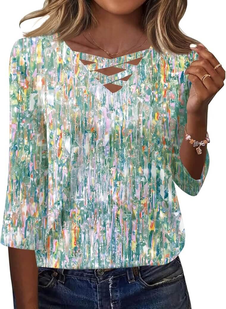 Rapbin Women's V-Neck Tunic - Chic and Comfortable Style - Don’t Miss the 25% Discount!