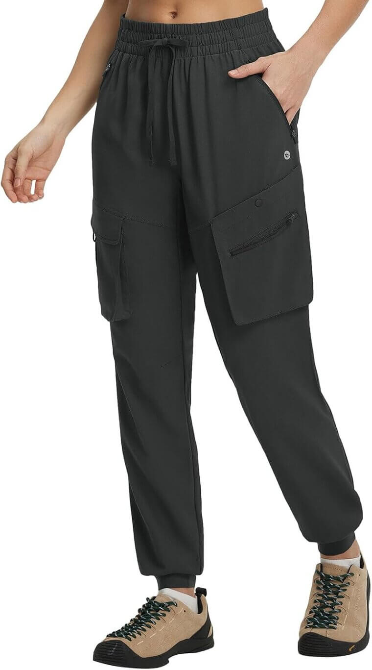 Baleaf Hiking Pants - 6 Pockets, Water Resistant & Quick Dry - Enjoy 15% Off!