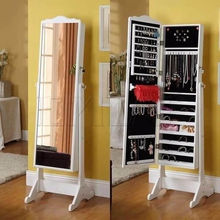 Full-Length Mirror Storage