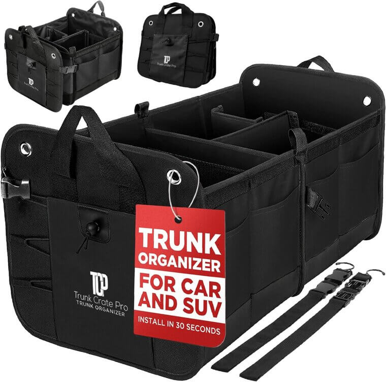 TRUNKCRATEPRO Organizer - Transform Your Trunk Into Organized Bliss - Now 24% Off!