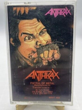 Fistful of Metal by Anthrax - 1984 Megaforce Cassette - $100