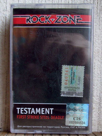 First Strike Is Deadly by Testament - 1987 Legacy Demo Cassette - $200
