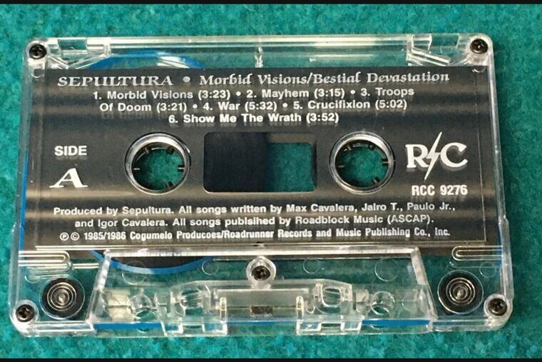 Bestial Devastation by Sepultura - 1985 Cogumelo Cassette - $350
