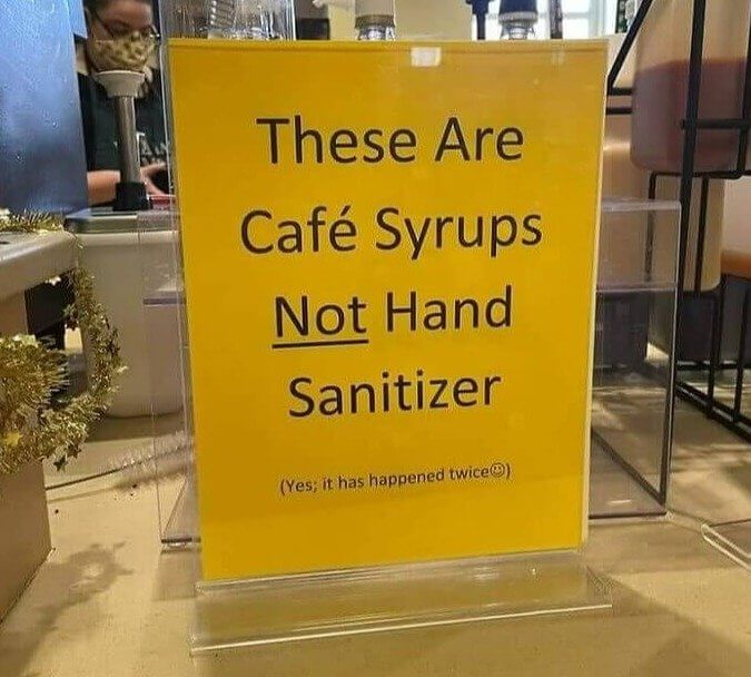 A Cafe's Sanitizer Syrup Shenanigans