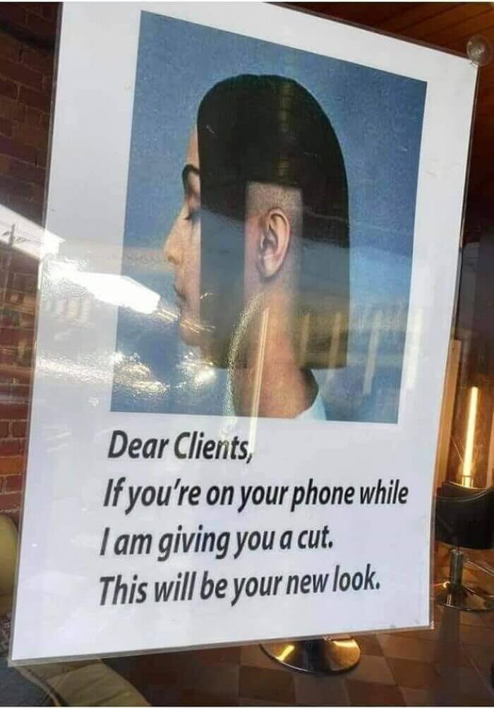 A Text-And-Trim Is Fine - But Absolutely No Phone Calls