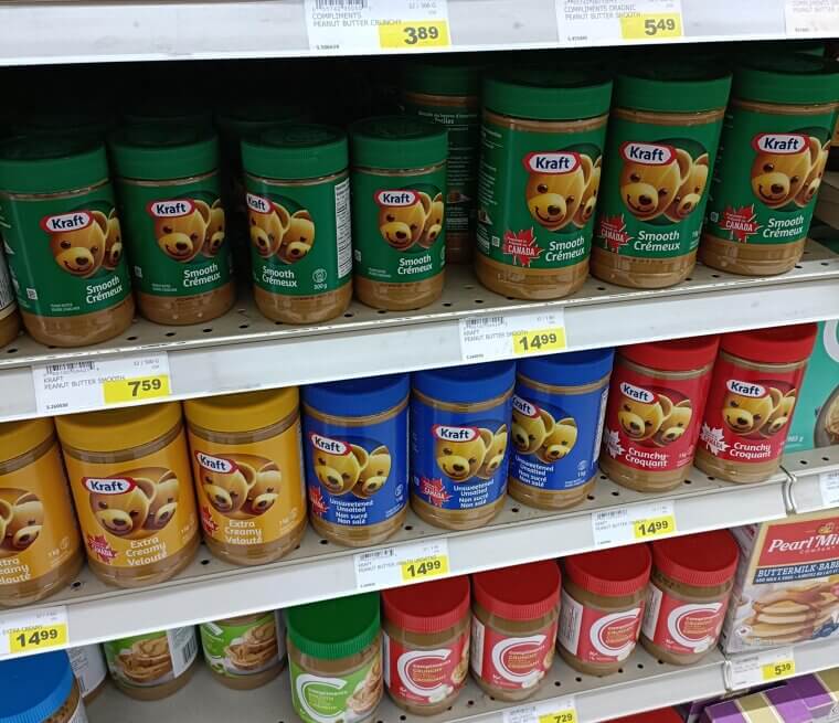 Peanut Butter / Nut Butters (Large Jars)