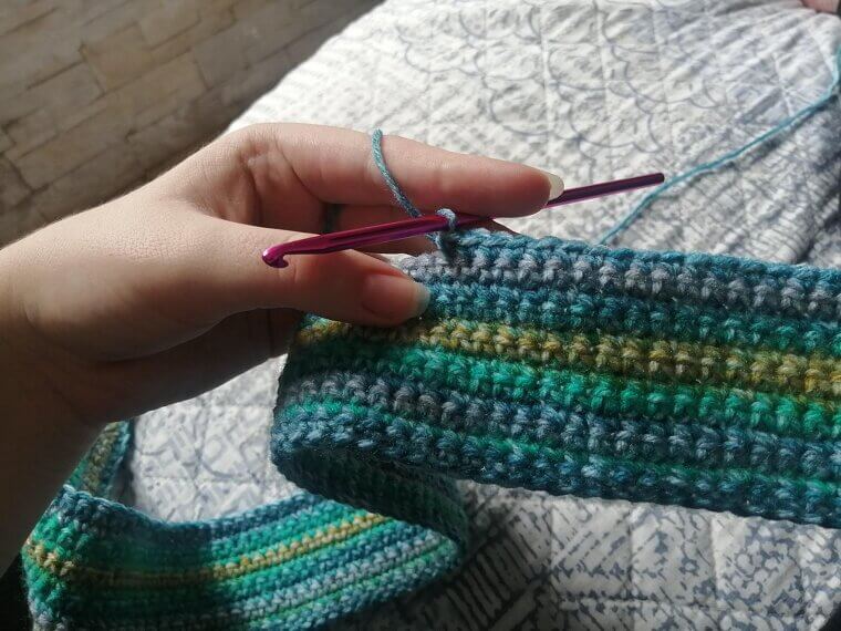 Knitting or Crocheting