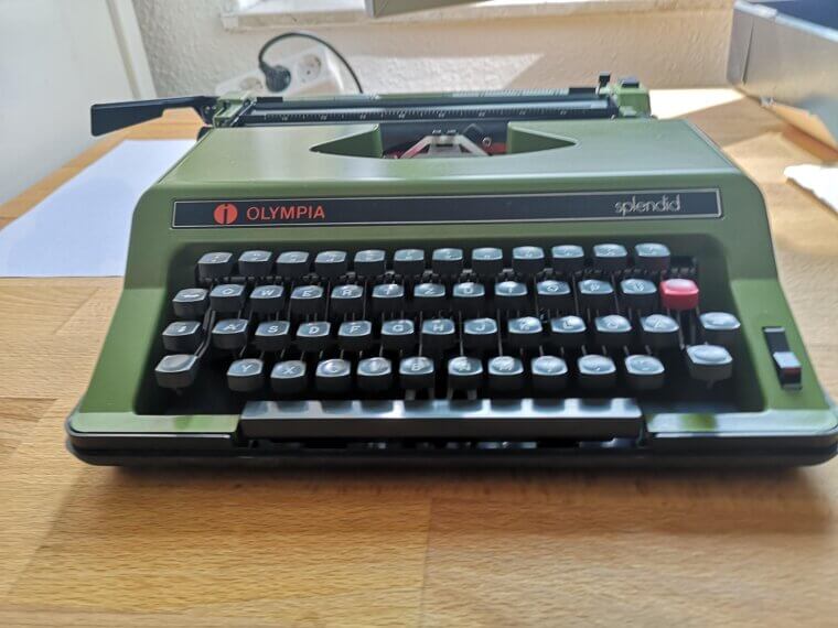 Typing on a Typewriter