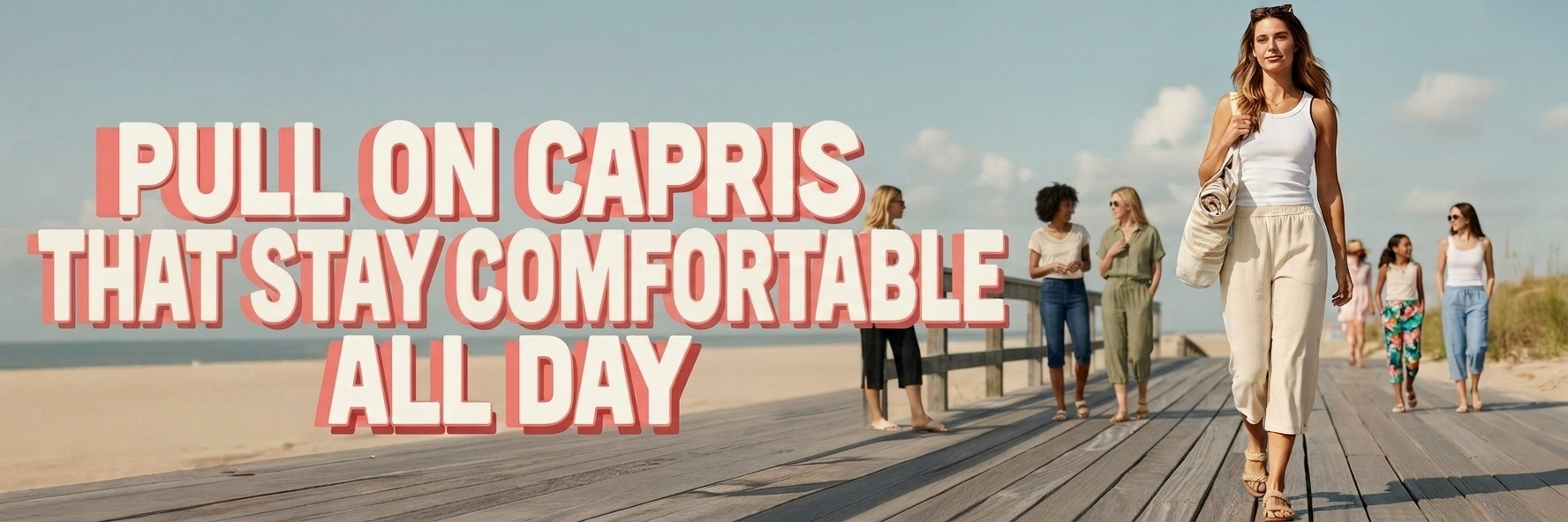 Pull On Capris Women Summer