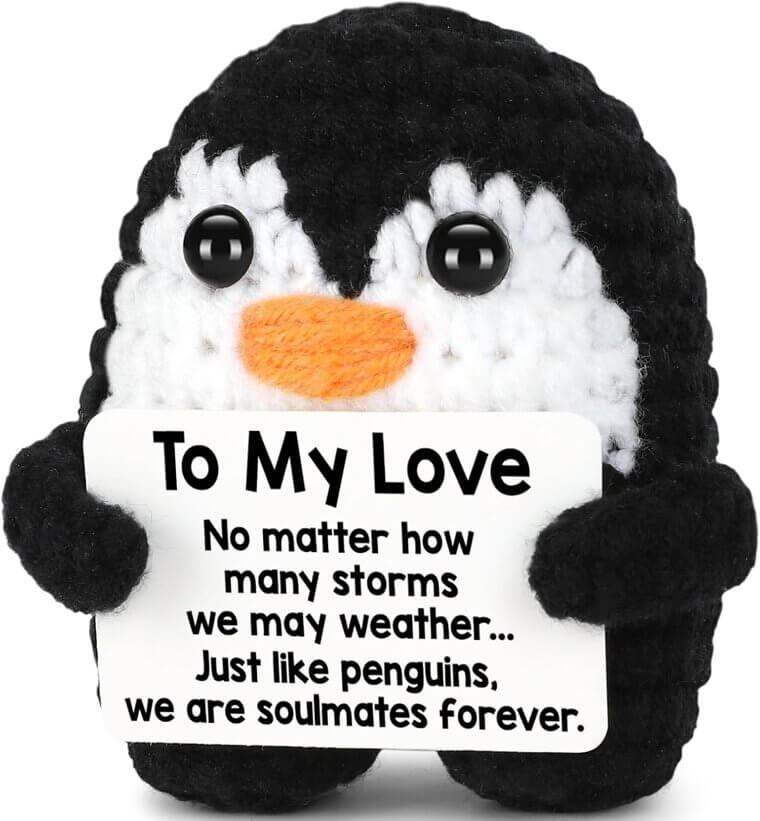 Handmade Crochet Penguin - Perfect Romantic Gift for Your Love - Now 23% Off!